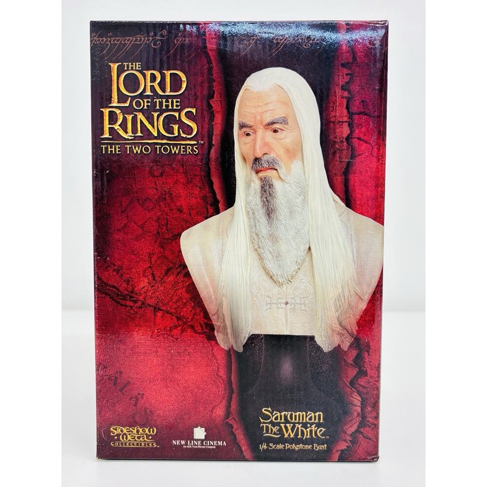 Sideshow Weta Saruman the White 1:4 Bust Lord of the Rings Two Towers #1289/3000